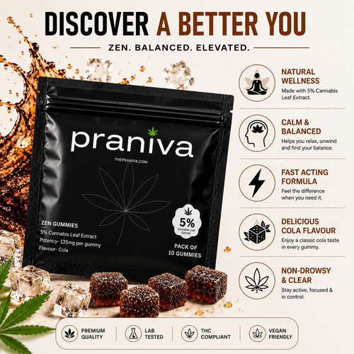 Zen Gummies (Cola) - 5% Cannabis Leaf Extract