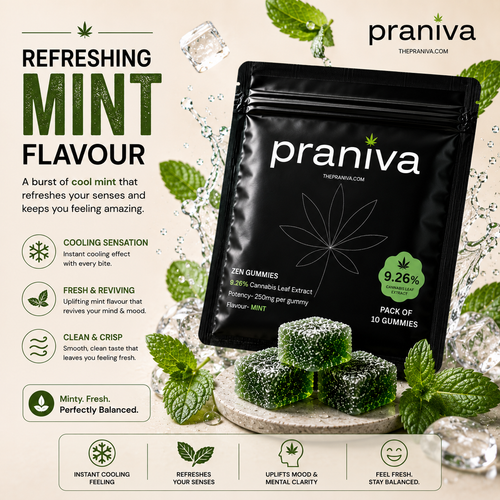Zen Gummies (Mint) - 9.26% Cannabis Leaf Extract
